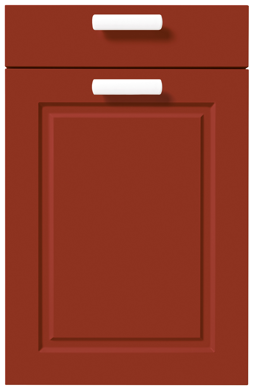 Façade TORINO MAT Rouge automne mat soyeux AFP